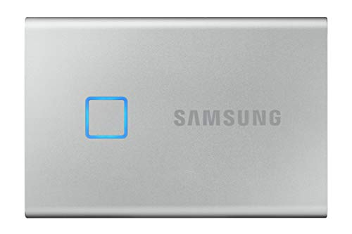 Samsung Portable SSD T7 Touch silber 1TB, USB-C 3.1 (MU-PC1T0S)