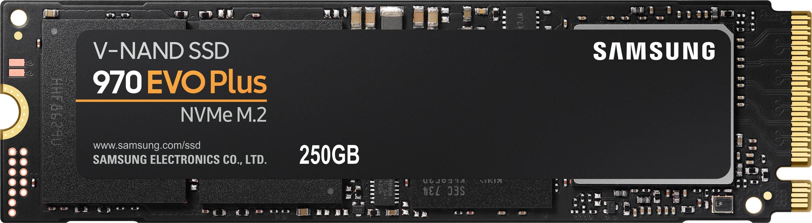 Samsung SSD M.2 PCI-E NVMe 970 EVO Plus - 250GB - B2B Modell in neutraler Verpackung (MZ-V7S250E)