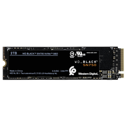 WD Black SN750 NVMe SSD WDBRPG0020BNC - SSD - 2 TB - intern - M.2 2280 - PCI Express 3.0 x4 (NVMe)