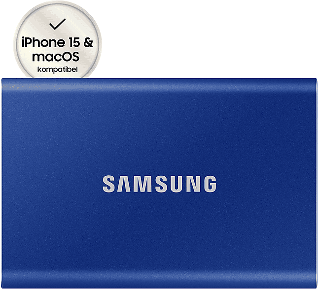 1 TB Samsung Portable SSD T7 blau - externe Festplatte